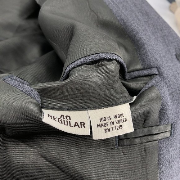 Pronto Uomo Gray 100% Wool Blazer | Classic Style - Picture 4 of 7